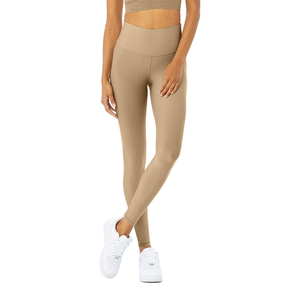 ALO Yoga Full length HIGH-WAIST AIRLIFT LEGGING Gravel (Gold tan) size Medium